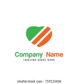 love nature logo vector. Contains such Icons as organic, health, heart, green