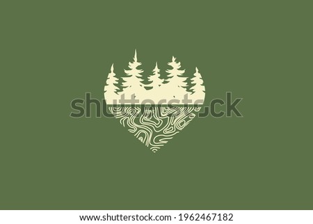 Love Nature Scene 1- Logo Icon Vector fits for : Logo Brand, Company, Nature, outdor Brand
