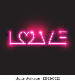 Love neon design