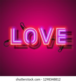 Love neon design