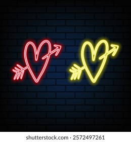 Love neon sign pink. Neon heart sign. I love neon effect. Valentine's past. Neon heart. red
