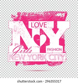 I Love New York City Vintage Grunge Logo Sign Shirt For Apparel