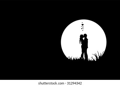 Love, night scene