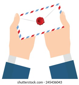 love note in his hand