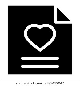 Love Note Icon Element For Design