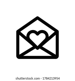 Love note. Icon Logo Template Illustration
