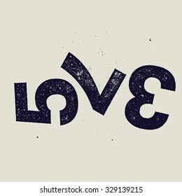 love numbers label. vector sign.