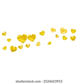 Love Offer. Abstract Voucher For Present. Modern Frame. Golden Happy Wallpaper. Holiday Poster For Anniversary. Yellow Vintage Concept. Gold Love Offer.