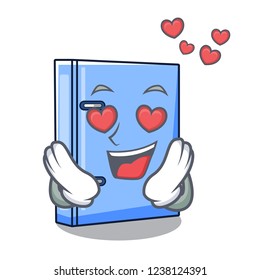 In love office binder mascot blank copy book