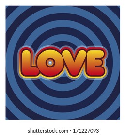 Love on a concentric background