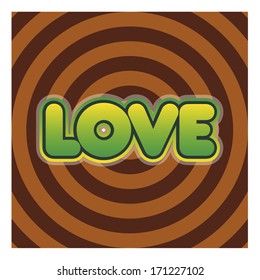 Love on a concentric background