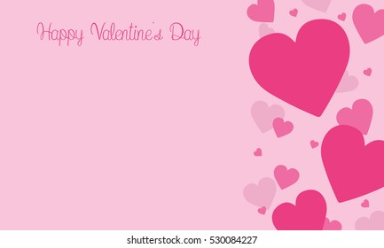 Love on pink backgrounds for valentine days