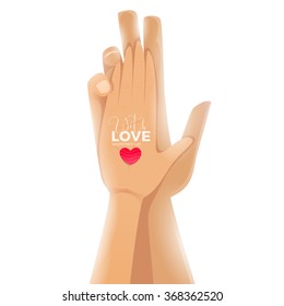 With Love on Valentine's Day Card