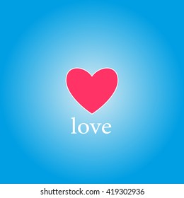 With Love on Valentine's Day Card