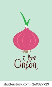 i love onion poster
