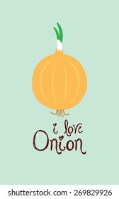 i love onion poster