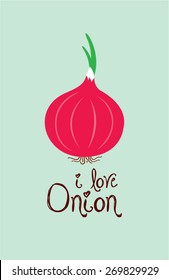 i love onion poster