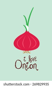 i love onion poster