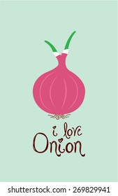 i love onion poster