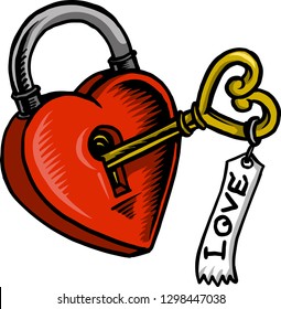 Love is the only key to your heart! 