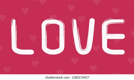 Word Love 3d Effect Letters Heart Stock Vector (Royalty Free) 780336166 ...