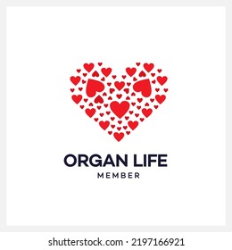 Love Organ Logo For Medical Business And Company