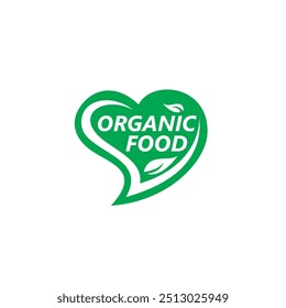 Love Organic Food Logo Design