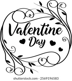 Love Outlined Minimalist Text for Valentine’s