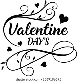 Love Outlined Minimalist Text for Valentine’s
