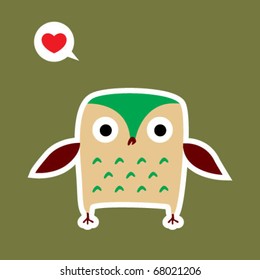 love owl doodle