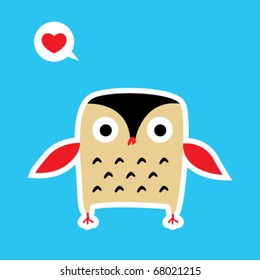 love owl doodle