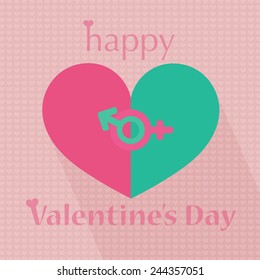 love is oxygen that invisible but can't live without  , happy valentine's day heart pattern illustrations 