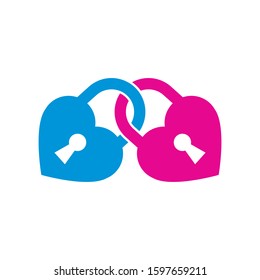 Love Padlock can be used for company, icon, and others.