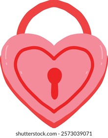 love padlock design ar for valentine