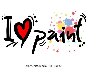 I love paint message