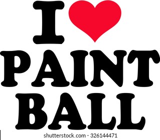 I love Paintball