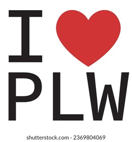 Me encanta el vector de tipografía de Palau