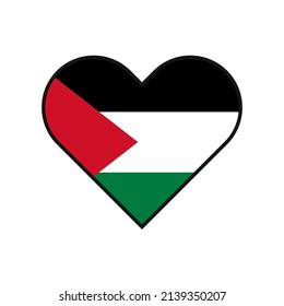 Me encanta el logotipo de Palestina vectores gráficos