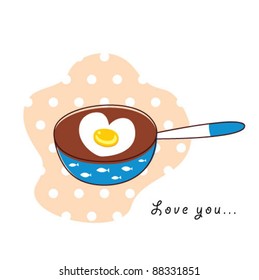 love pan egg