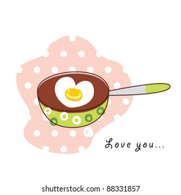 love pan egg