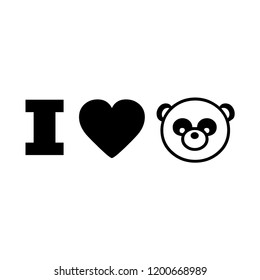 love panda icon