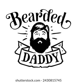 Ich liebe Papa Tochter Silhouette Vektor mit Super Hero Dad Zitat - Logo, Maskottchen, Aufkleber, Clipart, T-Shirt Design Asset