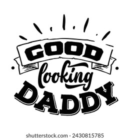 Ich liebe Papa Tochter Silhouette Vektor mit Super Hero Dad Zitat - Logo, Maskottchen, Aufkleber, Clipart, T-Shirt Design Asset