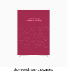 Love paper elements. Illustration of heart symbol. Vector background for Happy Women's, Mother's, Valentine's Day, birthday greeting card, cute paper, modern template design. 