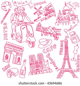  LOVE in Paris doodles