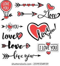Love Passion Sticker Vector Design 