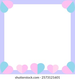 Love pastel background  Valentine's day icon
