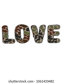 Parche de amor. Textura de camuflaje. Estampado de camisa.