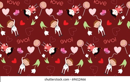 Ð¡ute love pattern