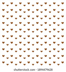 Fondo del patrón de amor con color marrón para la celebración del Día de San Valentín